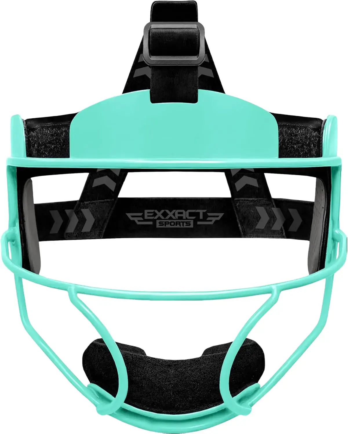 Exxact Sports Baseball & Softball Face Mask - Alloy Steel High-Impact Shell, Lightweight Adjustable Unisex Cover for Adults, Youth Fielders, Softball Play, Comfortable Fit, Excellent Peripheral Vision, All Seasons, Aqua Teal, Confidence-Boosting Design