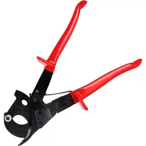 Wire Cutters, Ratchet Cable Wire Cutter, Heavy Duty Aluminum Copper Ratchet Cable Cutter for Cutting Electrical Wire Up to 240mm² Cutter Pliers for Electricians, Electrical Work and Home DIY