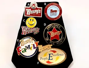 Choose Your Own! Vintage Wendy's Employee Pins - New Old Stock