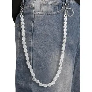 Wallet Chain, Belt Chain, Hip-Hop Punk Jeans Chain, Key Chain, Unisex Style - Gothic Accessories