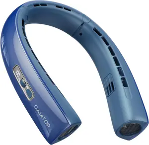 [1-100 Speed Turbo] GAIATOP Portable Neck Fan, 360° Surrounding Cooling for World Cup Stadium, Hands-Free Wearable Fan for Travel & Gym