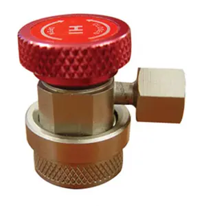 212 MAIN R134a High Side Red AC Coupler, Manual Coupler, Quick-Fit Automotive Car Body Repair Tool