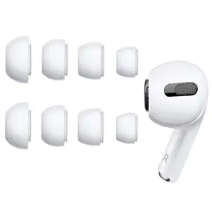 4 Pairs AirPods Pro Replacement Earplugs, Noise Isolation, Dust-Proof Protection Silicone, XS/s/m/l Sizes, Compatible with 2019/2022 Models