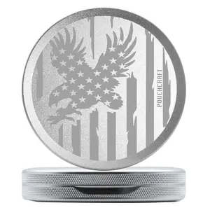 Premium Metal Storage Can - Laser Engraved Aluminum Tin, Metal Can, Portable EDC Container, Gift for Him, Travel-Friendly Organizer, 2-Piece, Slim Flag