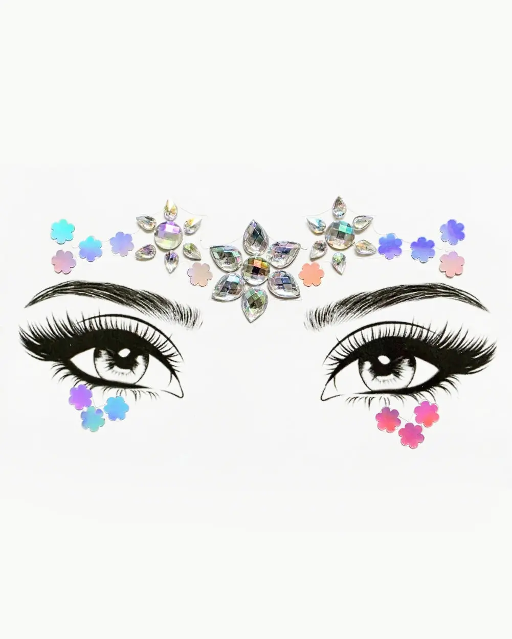 Kaleidoscope Daisy Face Jewels
