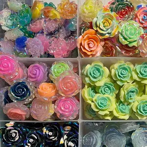 Resin Roses/Flowers FLAT-BACKS for DiY