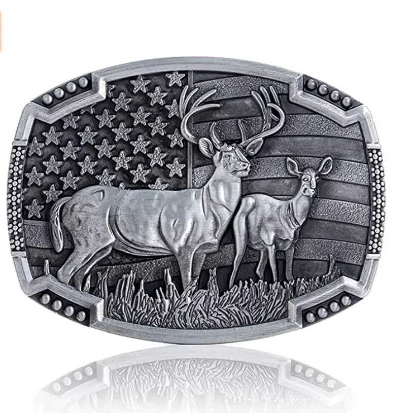 Deer belt buckle Hunting Gift 1779