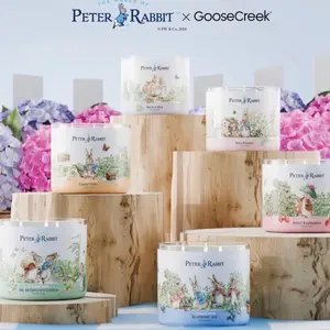 Peter Rabbit 3-Wick Candle - Goose Creek - Decorative Candle for Home Decor - Elegant Lighting for Any Occasion - Ornaments