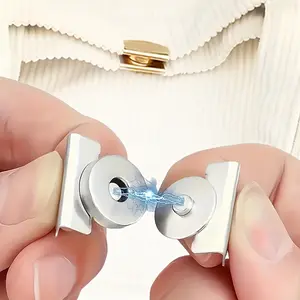 5 Pairs of Metal Seamless Magnetic Clasps, Suitable for Bag Magnetic Buttons, DIY Magnetic Closure Clasps, Suitable for Handbags, Hanging Bag Buckle