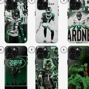 Sauce Gardner Football Sports Athlete Cornerback Game Day Fan Art Trendy Tough Phone Case Compatible with iPhone X, 11, 12, 13, 14, 15, 16, 17 Series & Galaxy Series