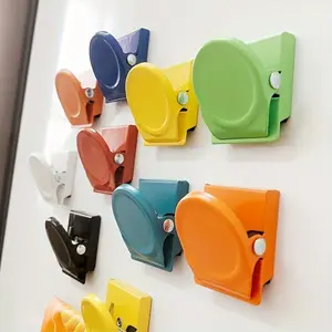 Magnetic Office Sticky Note Holder, 5 Counts Multipurpose Colorful Sticky Note Clip, Desk Organizer for Home Kitchen Office Garage, Corporate Work Desk Accessories, Office Desk Accessories