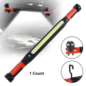Rechargeable LED Work Light Bar, High Lumen Magnetic Flashlight, Portable Cordless Underhood Work Lights with Hooks, Inspection Workshop Outdoor Emergency