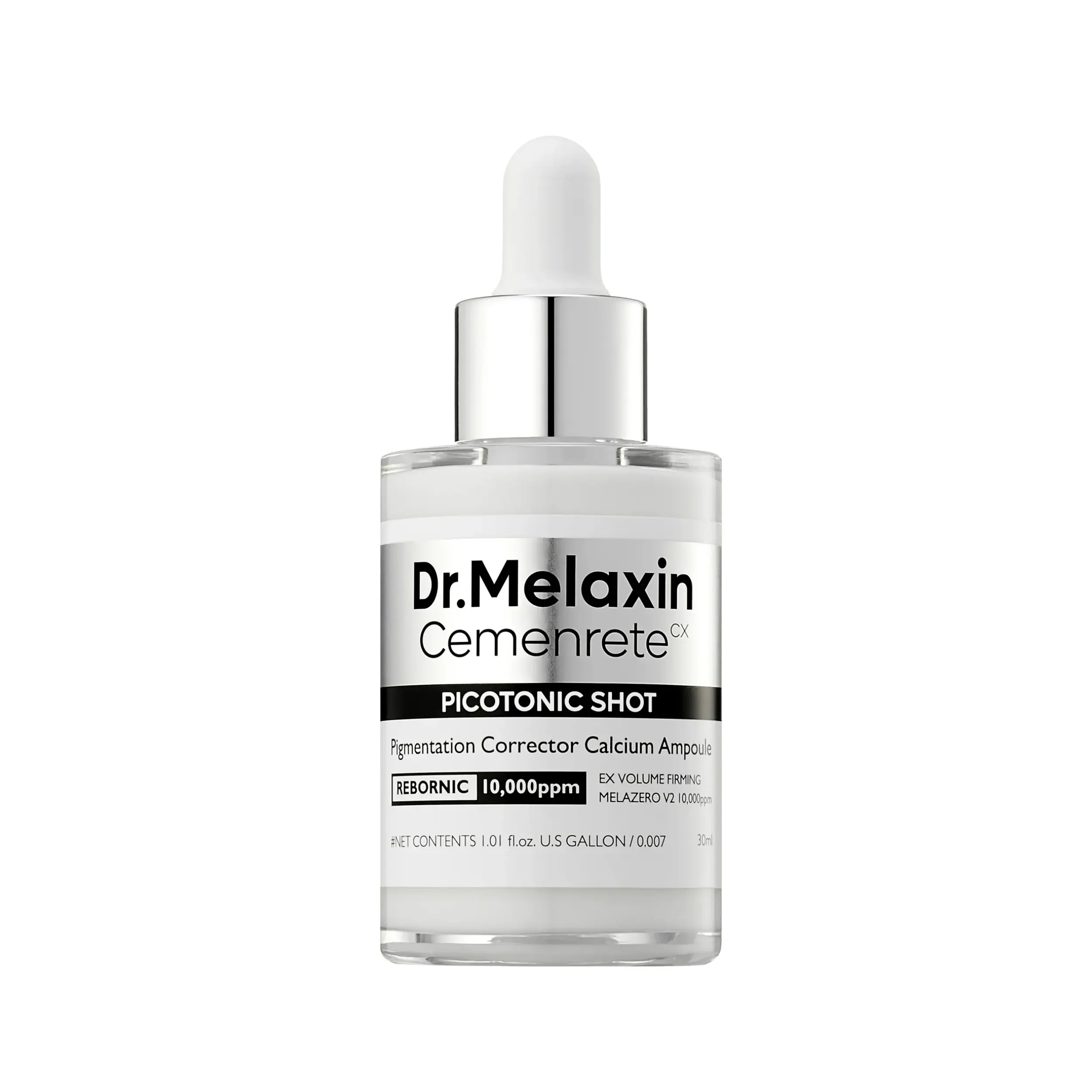 [Dr.Melaxin] Cemenrete Picotonic Shot Ampoule 30ml - Niacinamide, Firming Density Serum for Even Skin Tone, Anti-Aging & Dark Spot Care