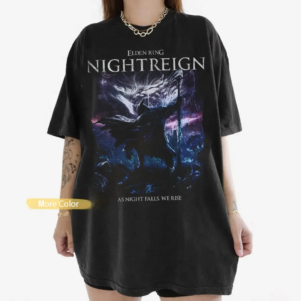 Elden Ring - NIGHTREIGN Shirt, Horror Game T-shirt, Gift for Men, Gift for Women, Crew Neck T-shirt, Trending T-shirt