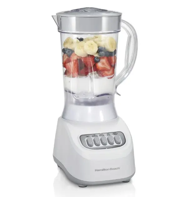 Hamilton Smoothie Blender for Kitchen, 48 oz Jar for Smoothies and Shakes, White