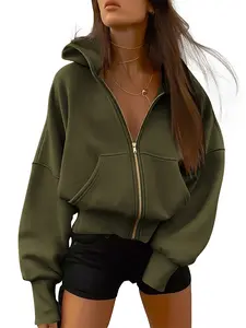 BTFBM Women's Gold Zipper Hoodie Long Sleeve Fleece Y2K Style Casual Sweatshirt with Pockets for Fall Winter Clothes BTFBM Women's Gold Zipper Hoodie Long Sleeve Fleece Y2K Style Casual Sweatshirt with Pockets for Fall Winter Clothes
