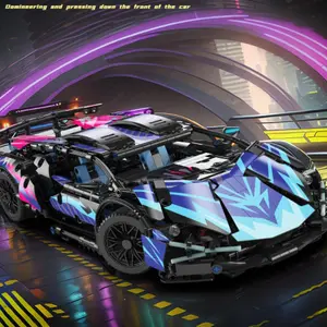 1:14 Scale APP-Programmable Remote Control Racing Car Building Blocks Kit, 1314-Piece ABS Material Toy with Authentic Functions, Assembly Toy for Boys, Toys For Boys