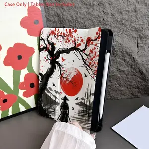 1 Piece Protective Folio Tablet Case with Pen Holder compatible with iPad 10.9/Pro11/10th/iPad7/8/iPad Air 4/5/iPad Pro/iPad Air 13(M3 2025)/iPad Air 11(M3 2025)/iPad Air 11(M3 2025)/iPad 11(A16 2025), Auto Sleep/Wake Function, Tablet Protective Cover