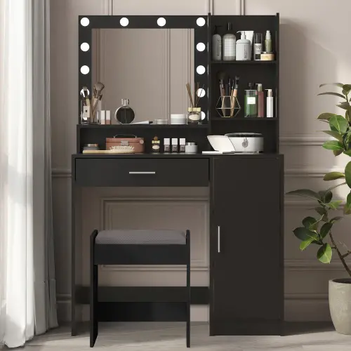 Black + Particle Board