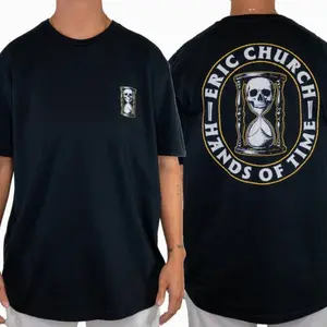 Free The Machine Tour - Hands of Time 2 sides T-Shirt, Eric church 2026 Tour, Vintage Country Music Graphic Tee, 90s Country Shirt VWC