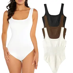 【Limited time deal】Women's 3 Piece Bodysuits - Sleeveless Tight Belly Control Shapewear, Soft Stretch Fabric for Gym, Party, Casual, Shapewear Bodysuit, Gym Apparel, Party Wear, Sleeveless Design