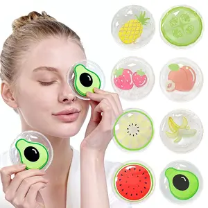 4pc Reusable Ice Pack, Circular Ice Pack Adults, Multi-Functional Cold Hot Therapy, Reduces Dark Circles, Swelling, Pain Relief, Gel Ice Bag, Spa Tool, Sleep Aid