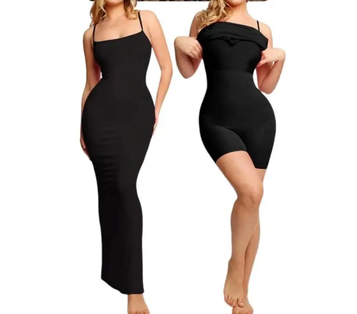 Ribbed Modal Built-In Shapewear Dresses