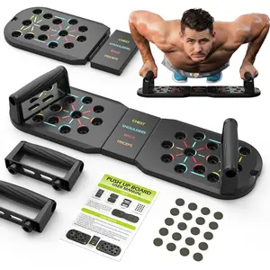 JLoibao Push Up Board Fitness, Workout Home Gym Equipment, 20 in 1 Exercise Pushup Bar Handles for Floor, Strength Training Equipment for Men​​