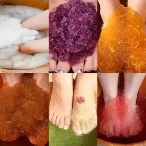 Magic Crystal Foot Jelly Soak | 3-Second Quick Solidifying, Deep Moisturizing & Exfoliating, Relief for Tired Dry Feet (For Women & Men)