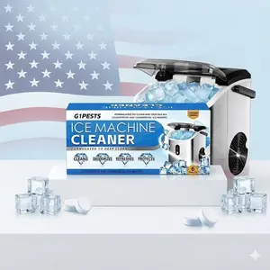 Ice Machine Cleaner Maker Descaler - 24 ACTIVE Clean Tablets Compatible with Frigidaire, Opal, GE Profile, Kitchenaid, Nickel Safe Scale Remover for Countertop, Nugget Ice Makers Bulk 1 Year Supply