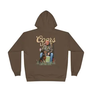 Funny Trump Co*rs Light Hunting Hoodie, Sweatshirt, Pullover, Unisex Eco-Friendly Jumper, Political Beer Lover Gift