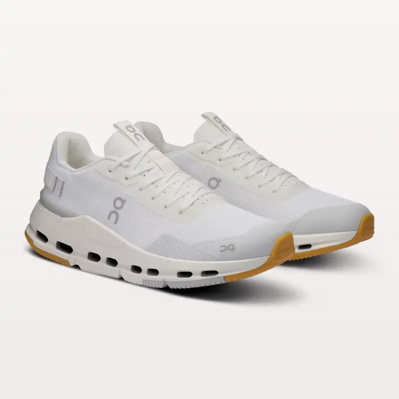 On Women's Cloudnova Form 2 Trail Running Shoes, White & Ivory, Full Size