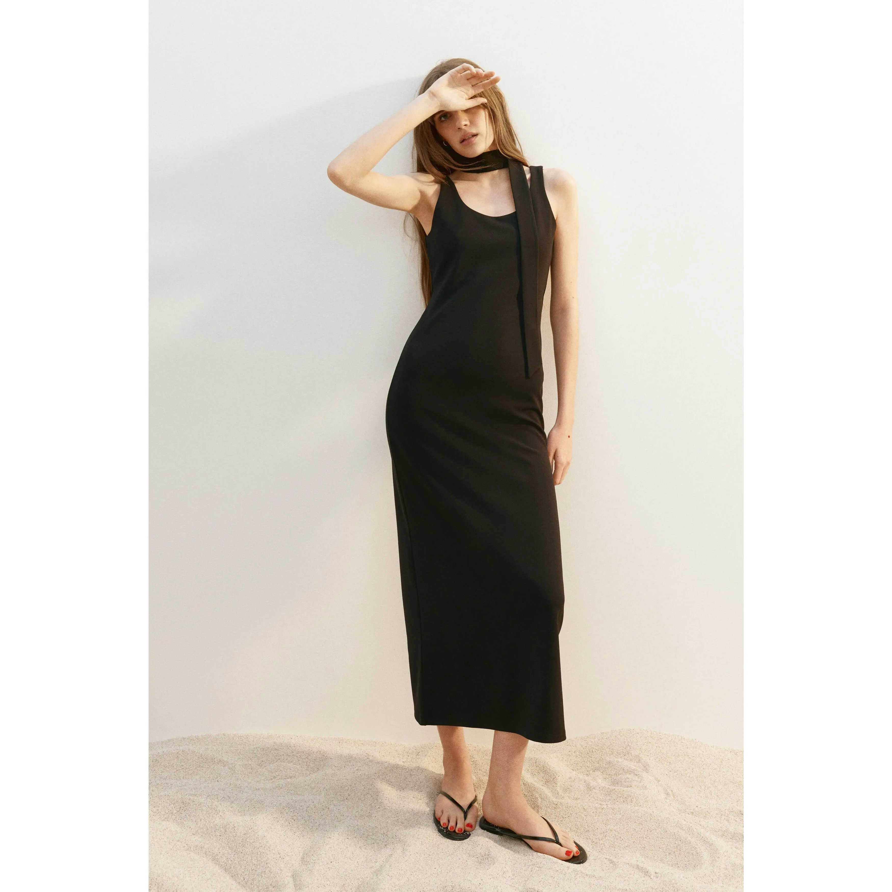 H&M Bodycon dress with scarf