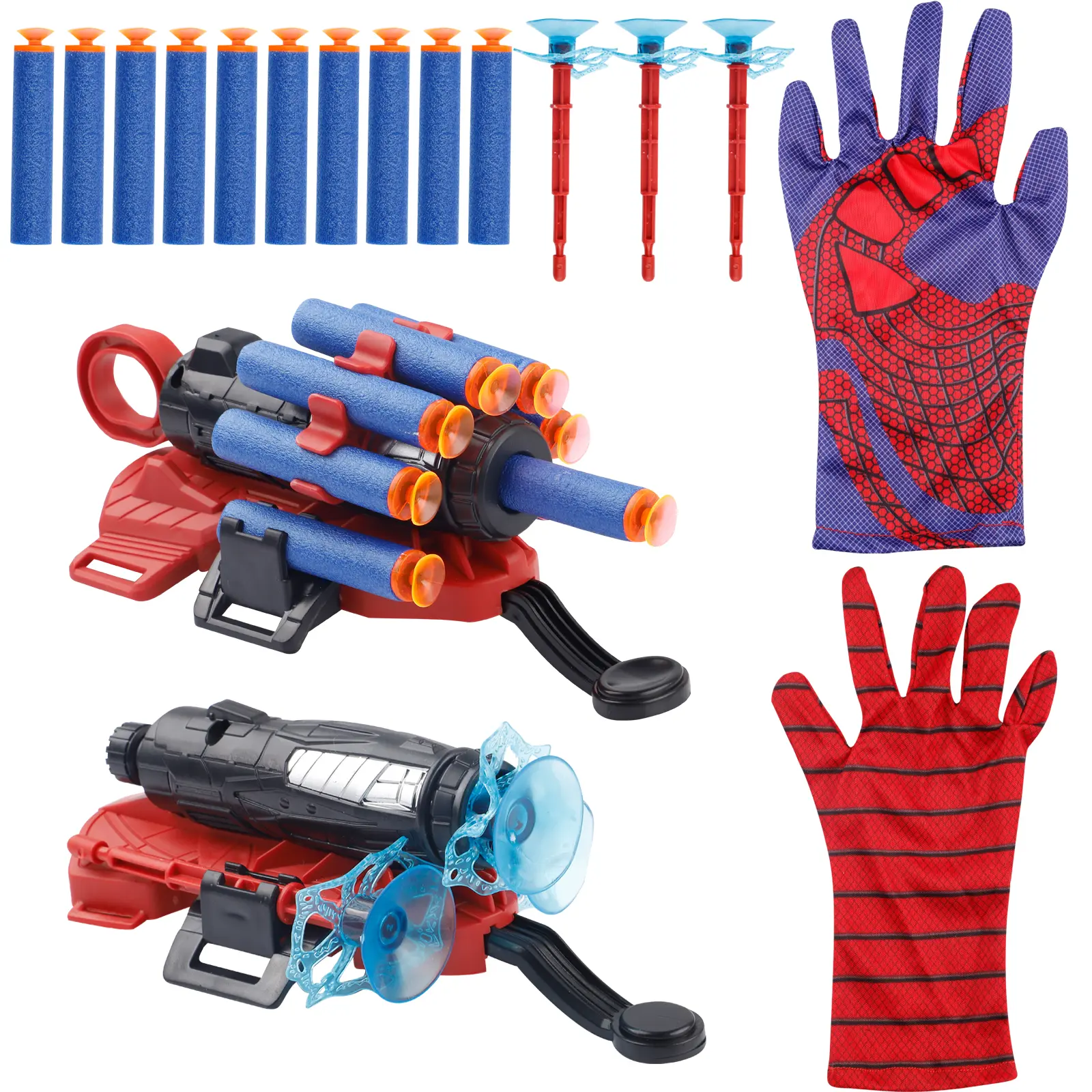 Wrist Blaster Toy for Kids, Foam Dart Wrist Launcher Set with Suction Cup Darts, Glove Launcher Toy for Indoor Outdoor Action Play, Birthday Gift for Boys Girls