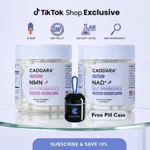 Caddara NAD + NMN Bundle with GWP pill container