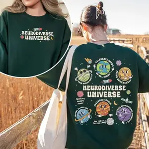 [Sale off up to 50%] Autism Awareness Sweatshirt, Neurodiverse Universe Shirt, Sped Teacher Shirts, Space Neurodiversity Shirt, Special Education, streetwear graphic tee