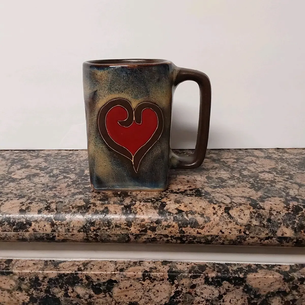 Mara Stoneware Heart coffee mug