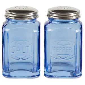 RSVP Retro Glass Salt & Pepper Shaker Set