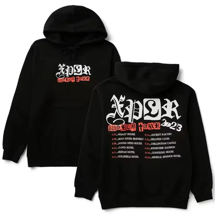 Vintage xplr World Tour Merch Shirt - Sweatshirt - Hoodie - I Love Sam & Colby - Colby Brock YouTuber Ghost Hunter Tee, Horror Adventure Fan Art