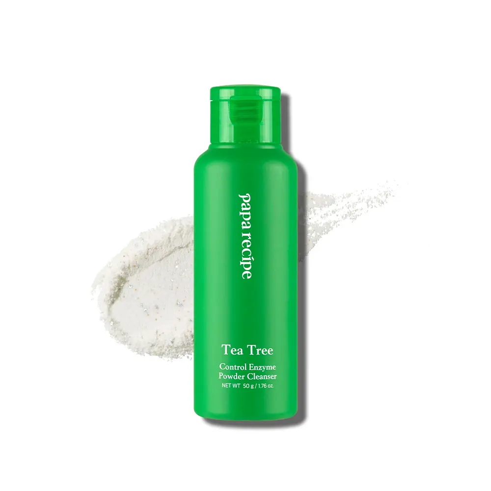 Papa Recipe Tea Tree Control Powder Cleanser (1.7oz/50g) – Gentle Exfoliating Korean Face Wash for Acne & Sensitive Skin, Hydrating & Calming for Irritation and Breakouts