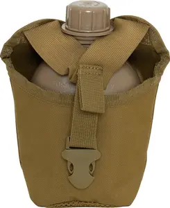 Coyote Brown - MOLLE Compatible 1 Quart Canteen Pouch / Cover