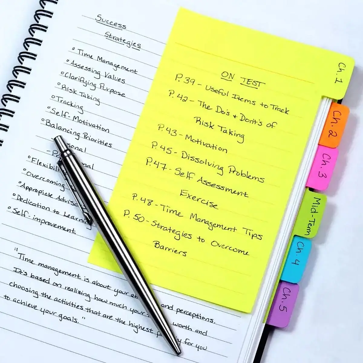Index Divider Sticky Note, 1 Count Tabbed Sections Self-stick Lined Note Pad, Multi-purpose Label Sticky Note, Colors Sticky Note Pad, Stationery Supplies, Index Tabs, Quick Retrieval, Office Supplies