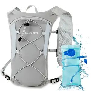 Grio Multifunctional Running and Cycling Bike Water Holder Backpack - 1.5L Hydration Bladder, Reflective Safety Design, Lightweight and Comfortable, Outdoor Sports Gear