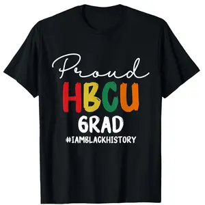 HBCU Clothing History Black College HBCU T-shirt Comfort and Casual Sports Halloween Christmas Gift graphic tees Washable for All Seasons 200g 100% Cotton Sizes S to XXXL