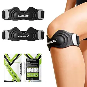 HANDBODE Patellar Tendon Support Strap – Adjustable Silicone Knee Brace for Hiking, Running & Sports, 2 Pack
