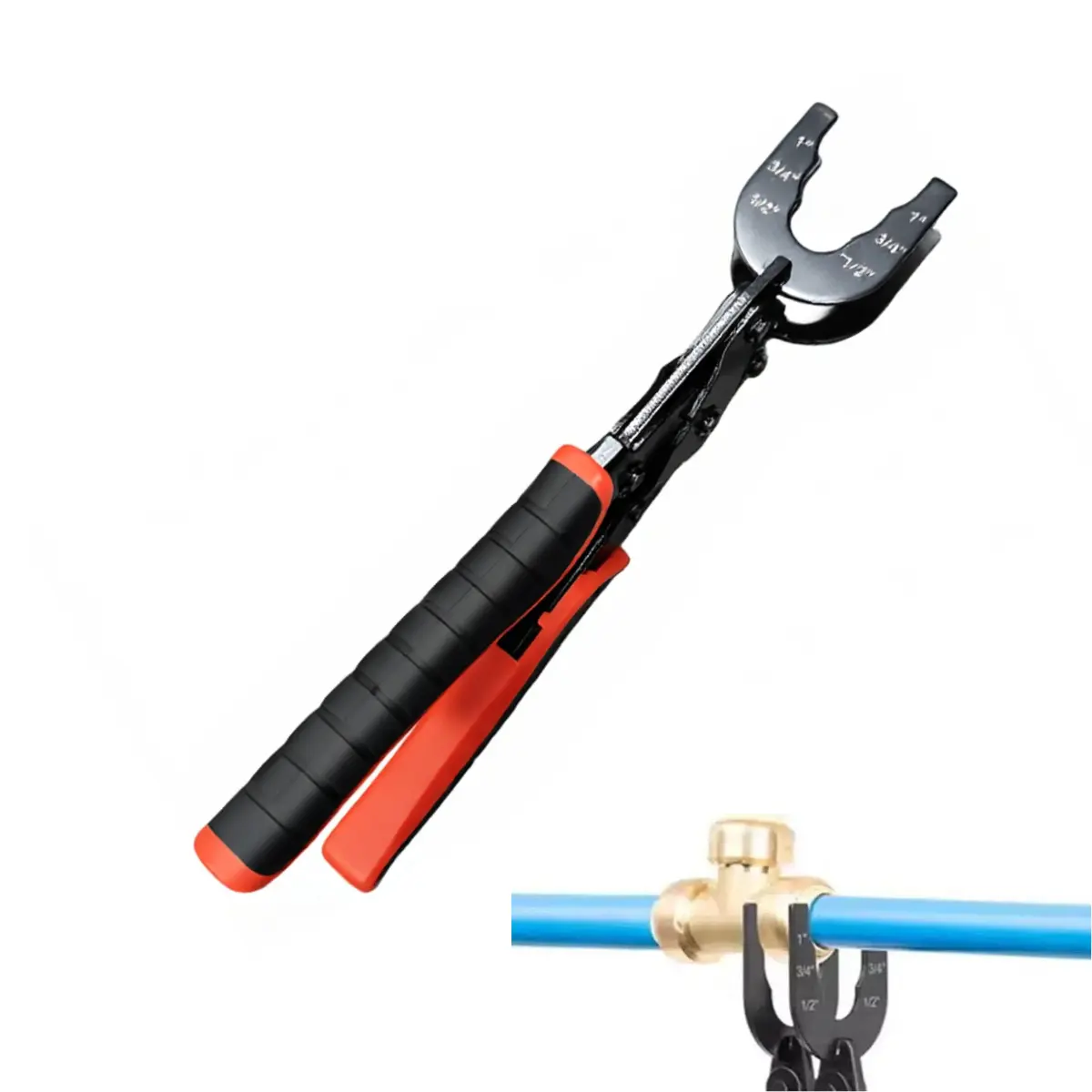 GJAHSH Disconnect Tong Sized 1/2 inch, 3/4 inch, 1 inch, Removal Tool used for Demount Brass Push Fit, Push-to-Connect Fittings