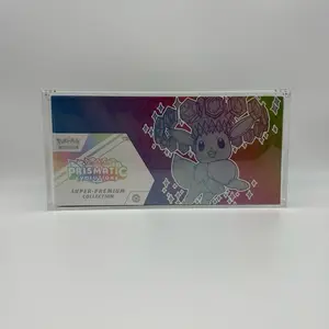 Prismatic SPC Acrylic Case with Magnetic Lid - UV Protected Dust-Free Protection for Your Investment perfect Fitting Acrylic Boxes Pokemon