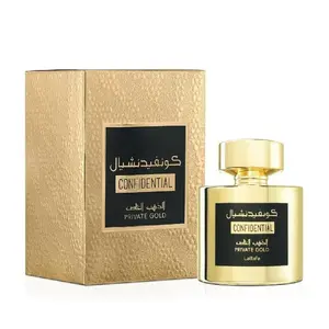 Lattafa Confidential Private Gold For Unisex 3.4 Oz Eau De Parfum Spray