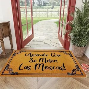 Letter Print Non-slip Door Mat, 1 Count Rectangle Home Decor Mat, Indoor Floor Mat for Home Living Room Bedroom Kitchen Halloween Decor, Home Decor Rugs