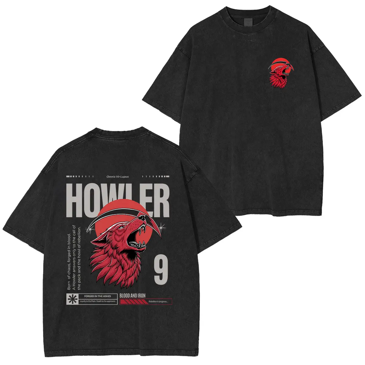 Howler 2 Sides T-Shirt – Red Rising Merch Gift for Sci-Fi Fans, BookTok Graphic Unisex Tee, Classic Cotton